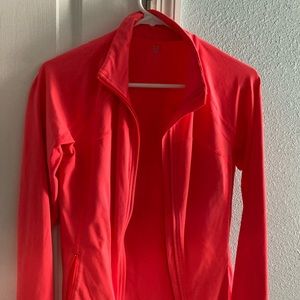 Gap fit zip up jacket small orange